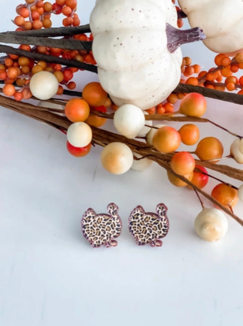 Leopard Turkey Stud Earrings